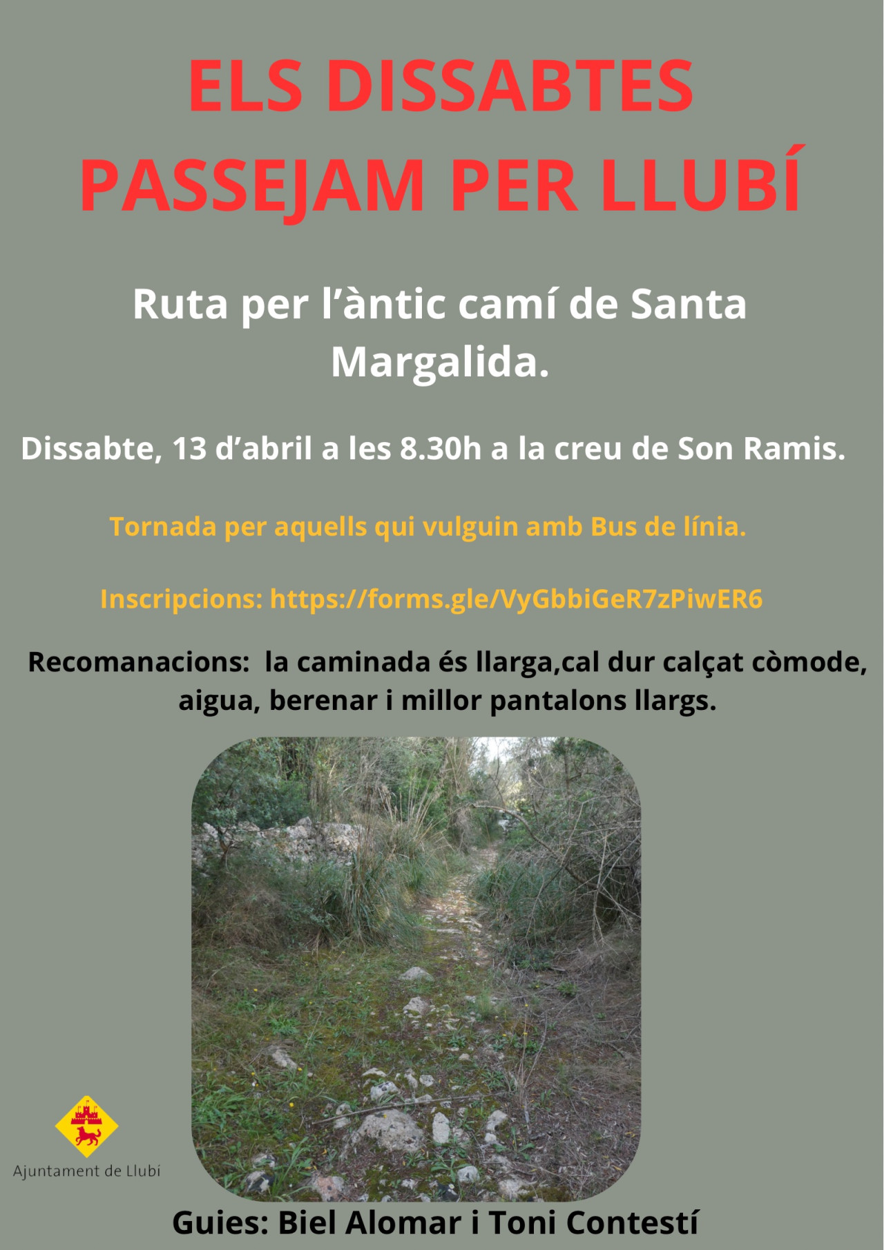 ELS DISSABTES CAMINAM PER LLUBÍ